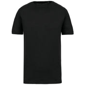 Men's Short-sleeved Organic T-shirt With Raw Edge Neckline - 110 g/m² - K398