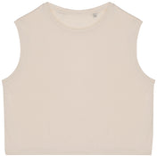 Organic cotton Sleeveless T shirt - Women's Crop Tee - NS342
