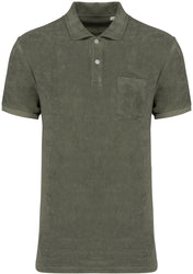 Men's Terry Towel Polo Shirt - Made in Portugal - 210gsm - NS227