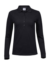 Polo de lujo para damas de manga larga y elástico - 215 g/m² | cincuenta y dos mil cincuenta y cuatro