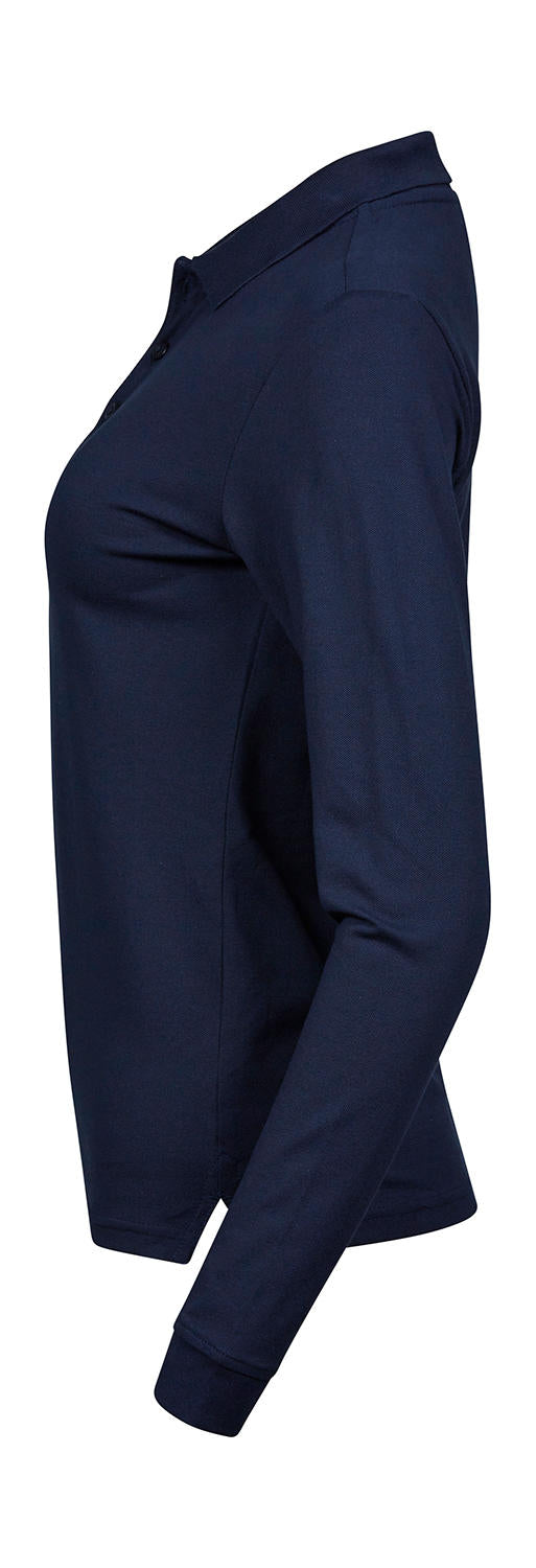 Polo de lujo para damas de manga larga y elástico - 215 g/m² | cincuenta y dos mil cincuenta y cuatro