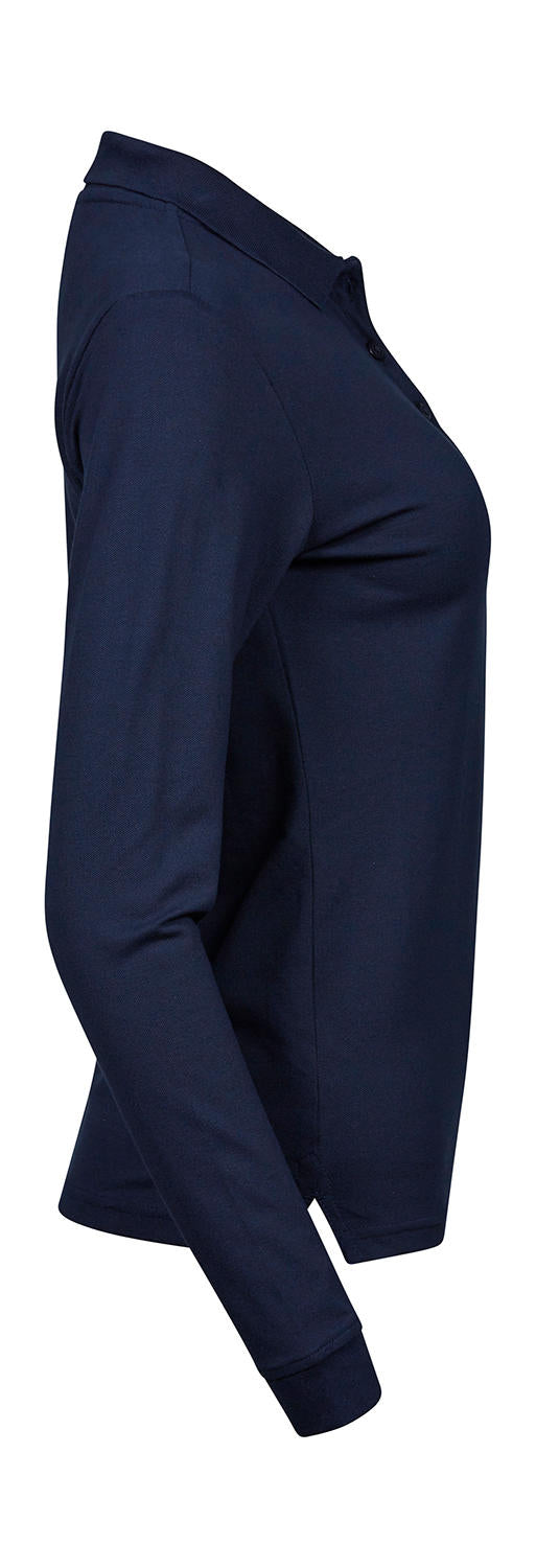 Polo de lujo para damas de manga larga y elástico - 215 g/m² | cincuenta y dos mil cincuenta y cuatro