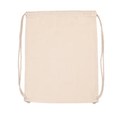Organic Cotton Backpack With Drawstring Carry Handles - KI0139