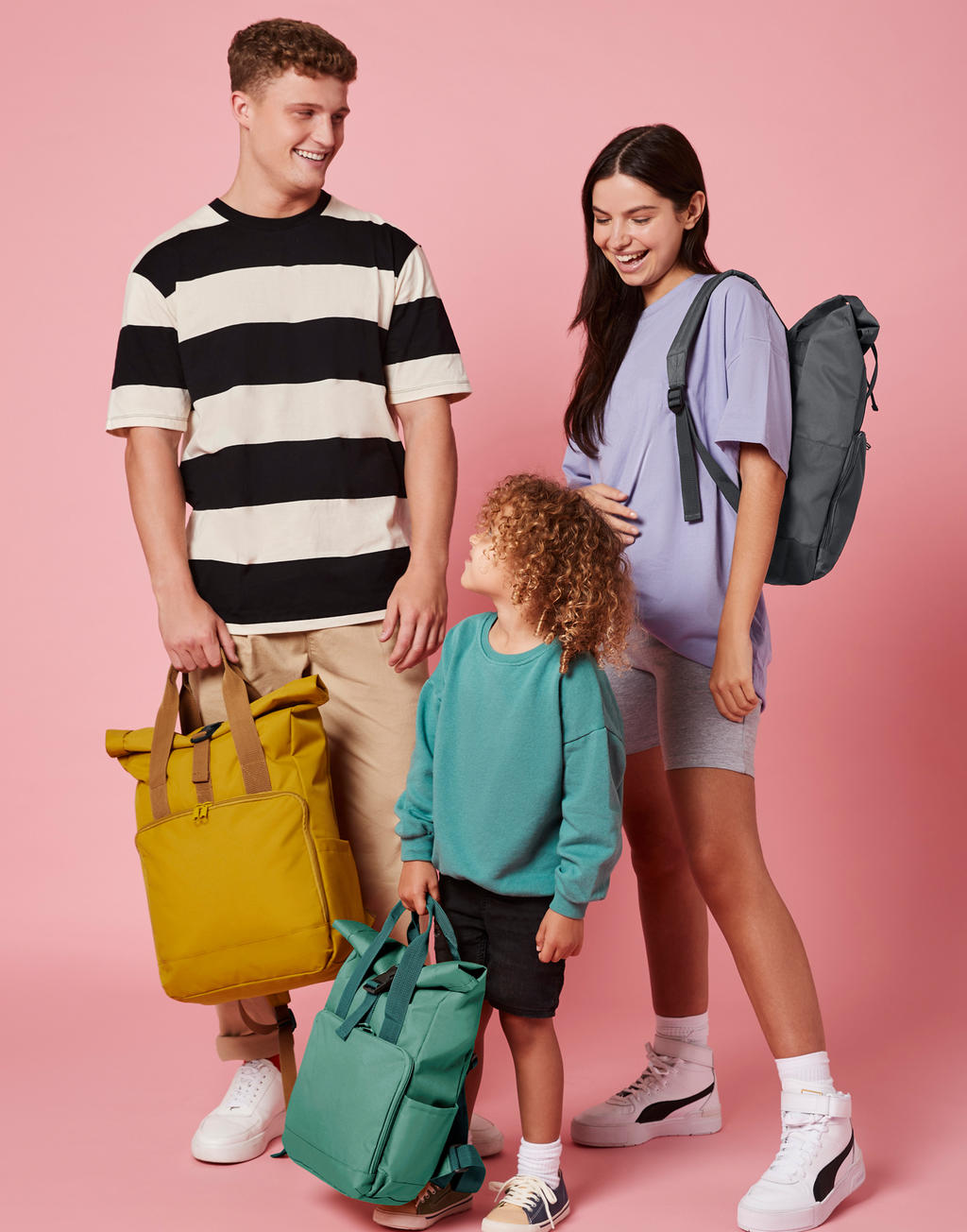 Recycled Twin Handle Roll-Top Laptop Backpack