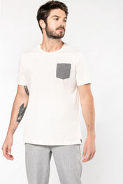 100% Organic Cotton T-shirt With Pocket Detail - K375