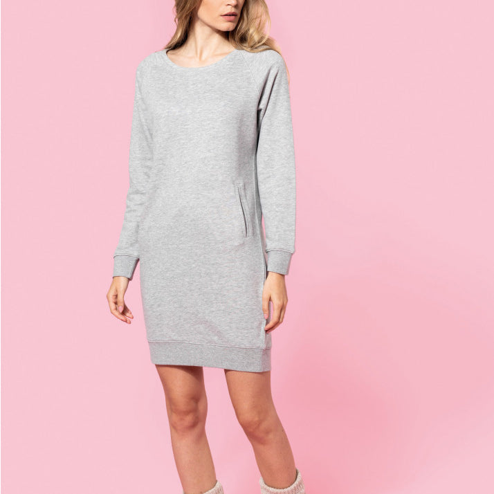 Organic Cotton Fleece Lounge Dress - K493