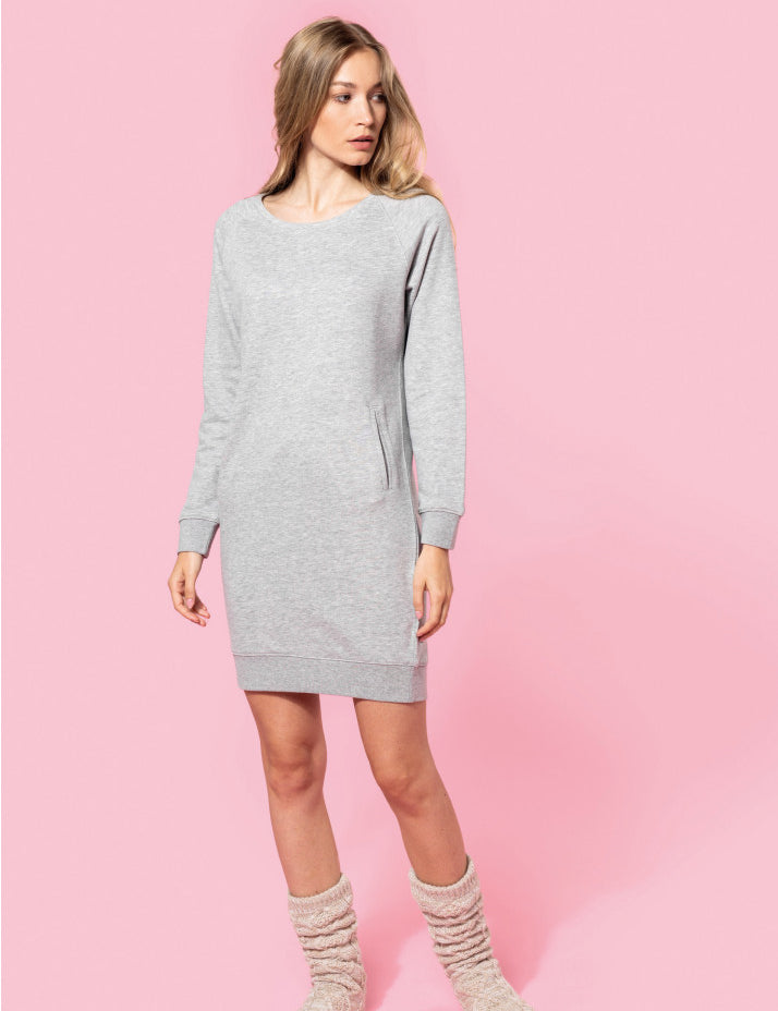 Organic Cotton Fleece Lounge Dress - K493