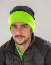 Recycled Black Compass Beanie - 60233