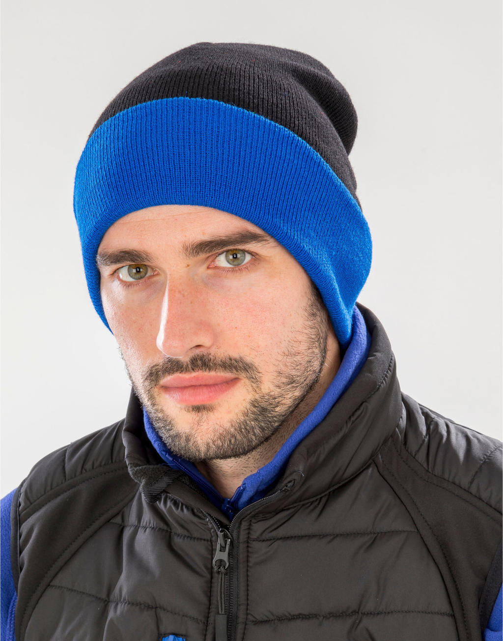 Recycled Black Compass Beanie - 60233